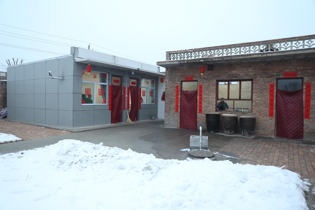 1月27日拍摄的霍州市师庄乡冯南垣村师红兵家的新房。新华社记者 王劲玉 摄