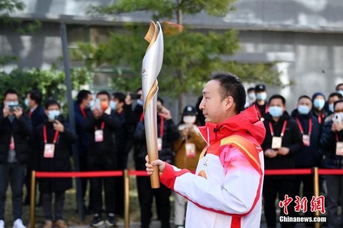 3月2日，北京2022年冬残奥会火种采集仪式在中国盲文图书馆举行，采集“希望之火”。 <a target='_blank' href='/'>中新社</a>记者 张兴龙 摄
