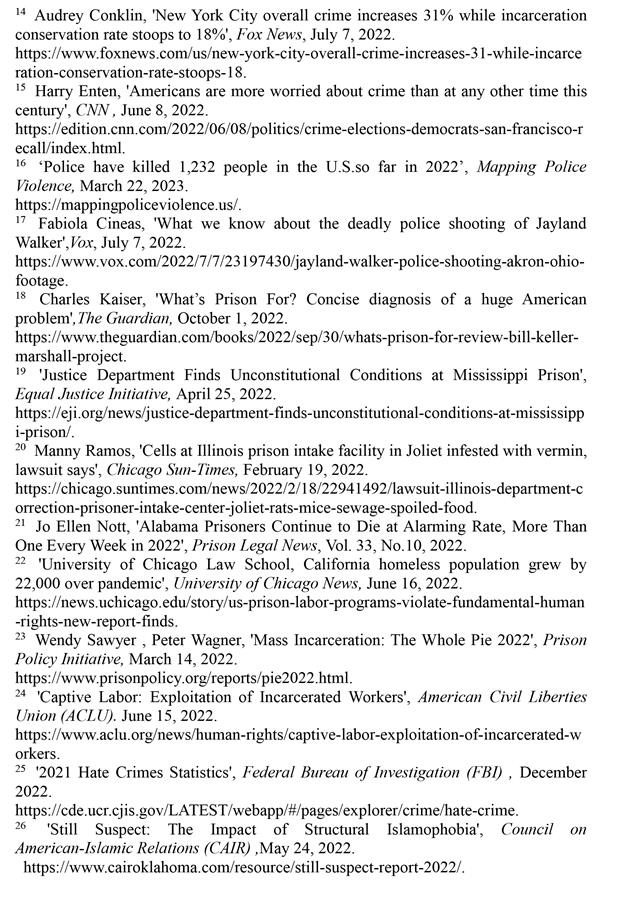 （图表）［2022年美国侵犯人权报告］《2022年美国侵犯人权报告》注释（2）
