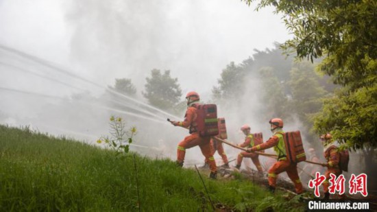 四川泸州举行2023年森林火灾实战演练