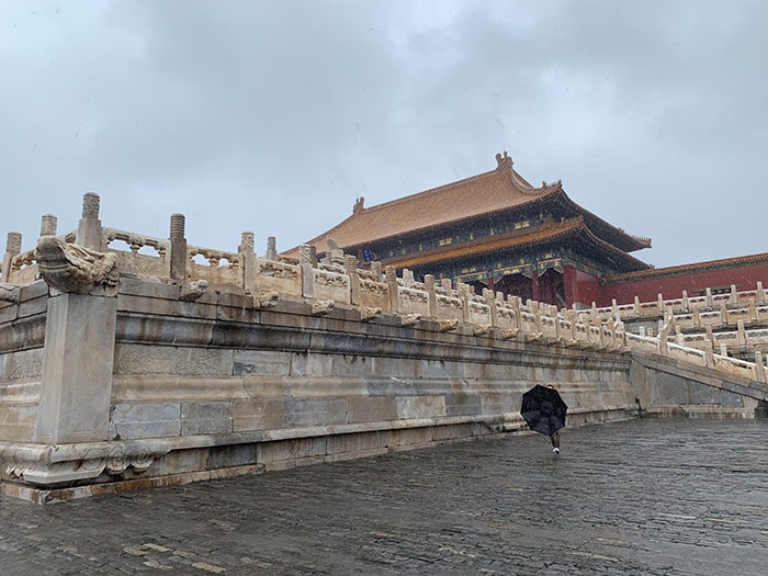 雨中故宫。人民网记者刘微 摄