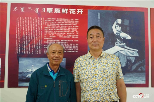 (孙普〔左〕与吴恩〔右〕 央视网记者隋佳桐 摄)