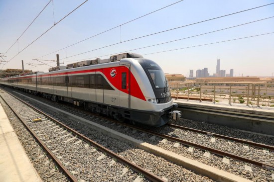 2022年7月3日，埃及斋月十日城轻轨铁路通车试运行。新华社记者 隋先凯 摄