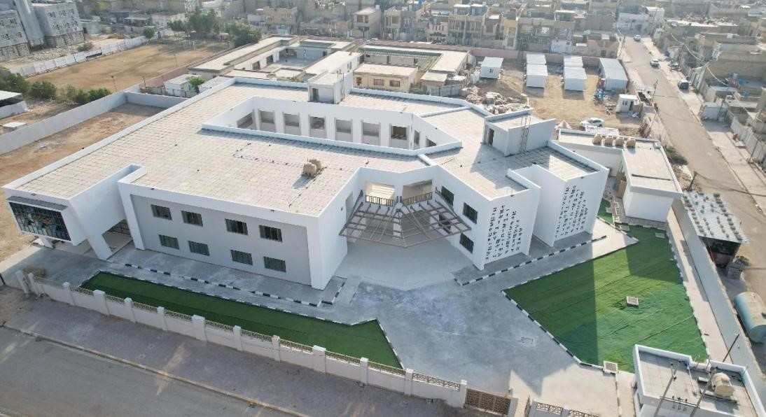 中国电建承建了679所伊拉克示范学校。图为已经竣工的伊拉克瓦西特省第20号学校。赵冲摄 中国电建供图