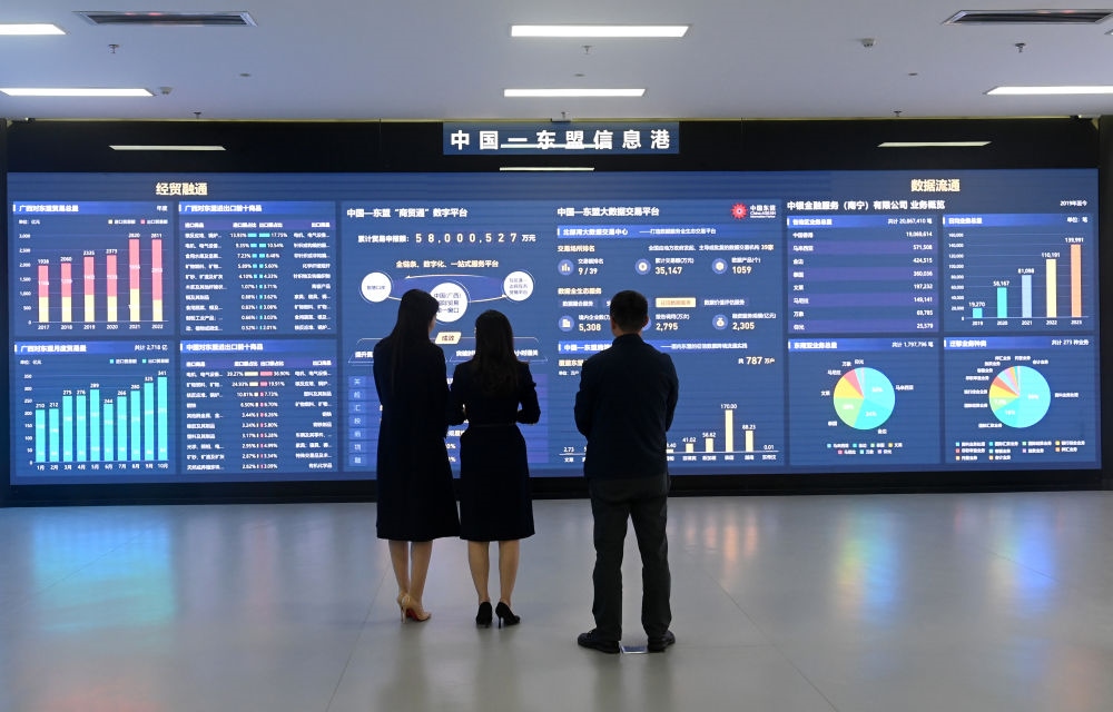 中国—东盟信息港股份有限公司展厅。