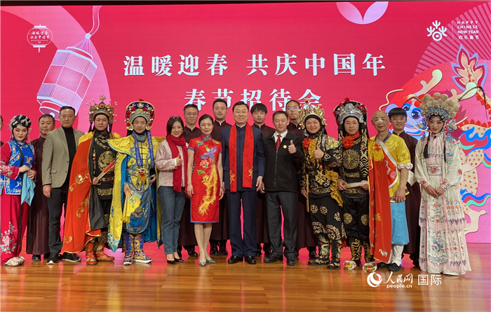 当地时间2月5日晚，中国驻美国大使馆举办侨学界专场春节招待会。 人民网记者 李志伟摄