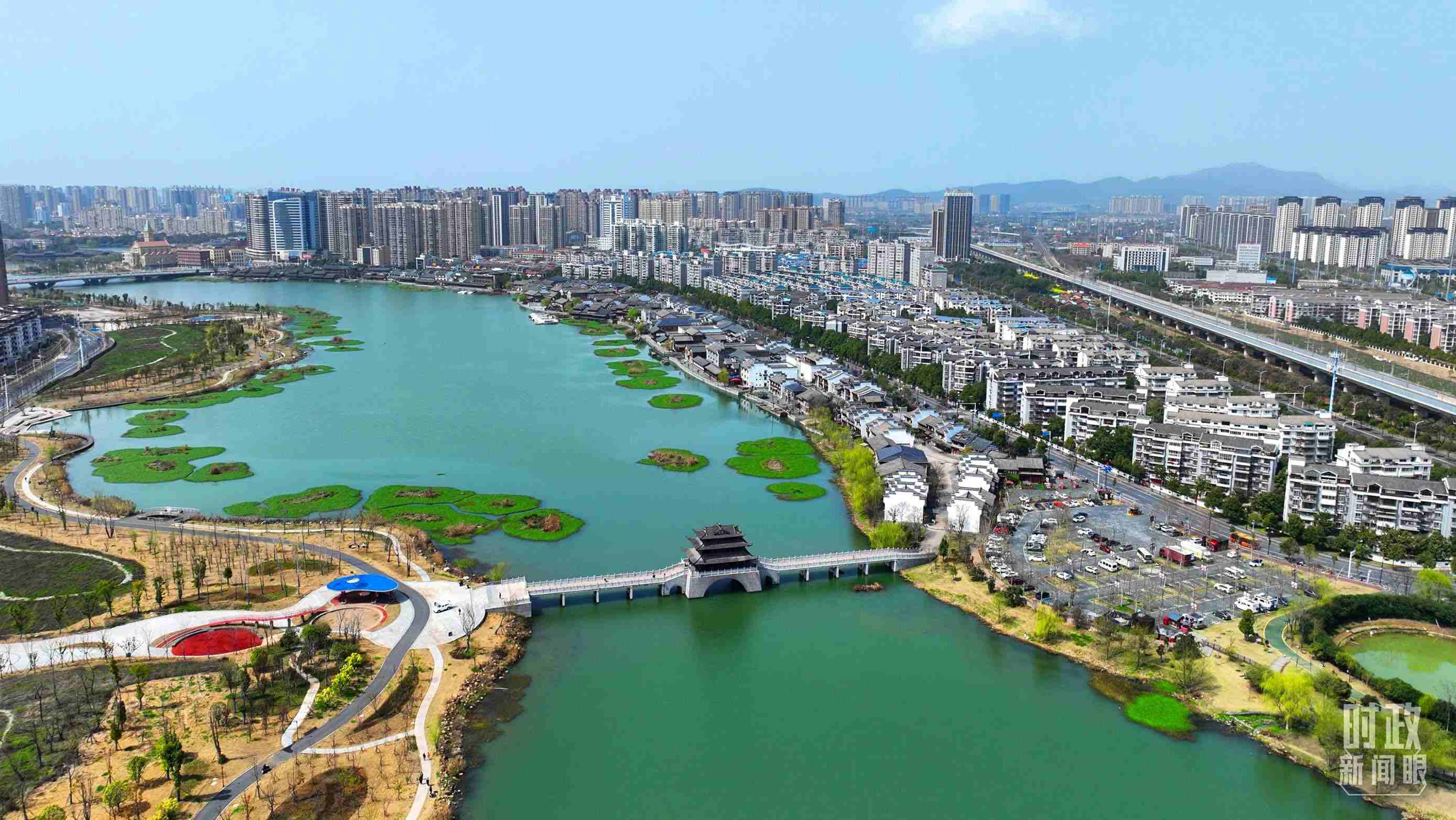 湖南常德。此次座谈会前，习近平在长沙、常德两地实地考察。（总台央视记者范凯拍摄）