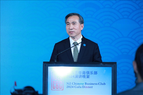 中国贸促会任鸿斌会长。主办方供图