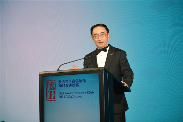 新西兰华商俱乐部和华商联合总会主席杨健。主办方供图