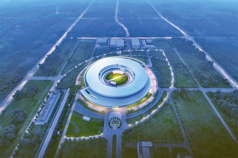 近年来，长三角各省市牢牢把握高质量发展这个首要任务，因地制宜培育和发展新质生产力，朝着世界级城市群目标迈进。图为第四代大科学装置“合肥先进光源”的效果图（资料图片）。 新华社发（中国科学技术大学国家同步辐射实验室供图）