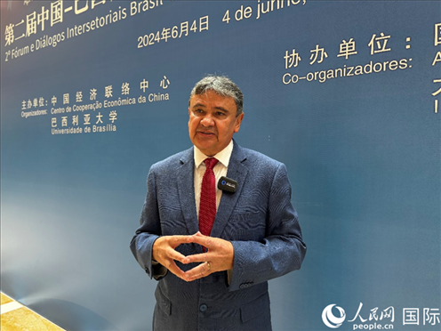 巴西社会发展部部长迪亚斯。 人民网记者 张荣摄