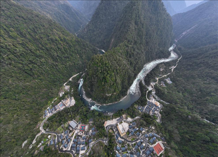 2023年3月10日,云南独龙江航拍