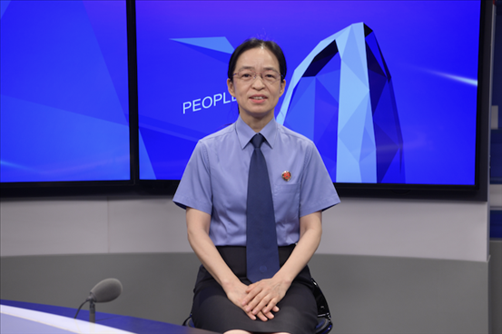 最高人民检察院行政检察厅二级高级检察官张立新。人民网记者 王晓啸摄