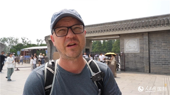 图为德国籍游客安德烈亚斯·西伯特。人民网记者 吴超岚摄