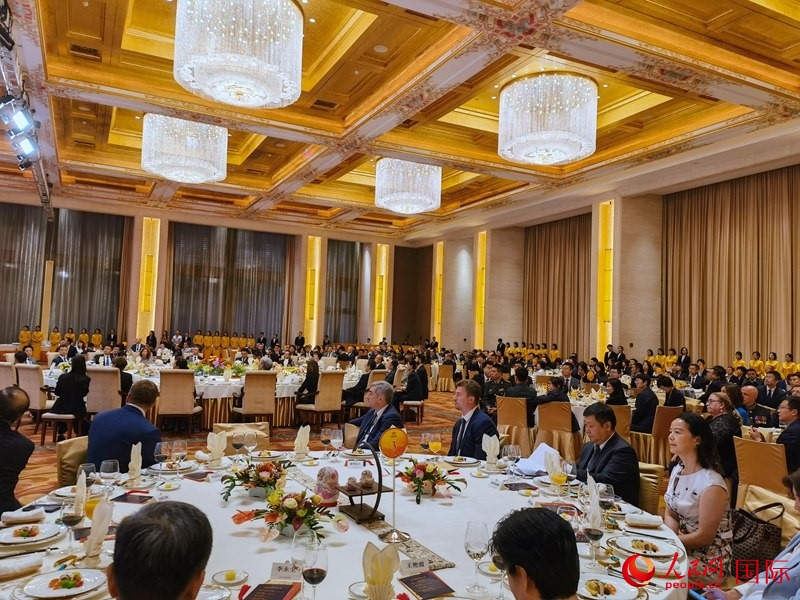 庆祝中俄建交75周年招待会在京举行。人民网记者 李明琪摄