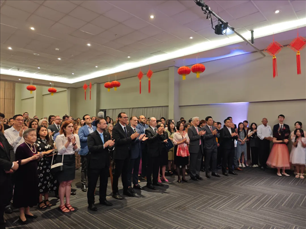 图为招待会现场。 中国驻累西腓总领馆供图