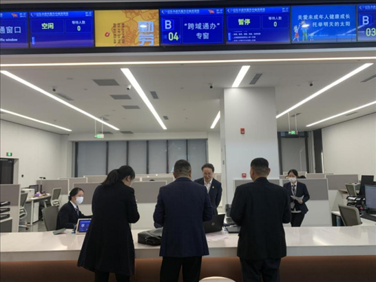 启东市政务服务“跨域通办”专窗。 图片来源：江苏南通启东市数据局