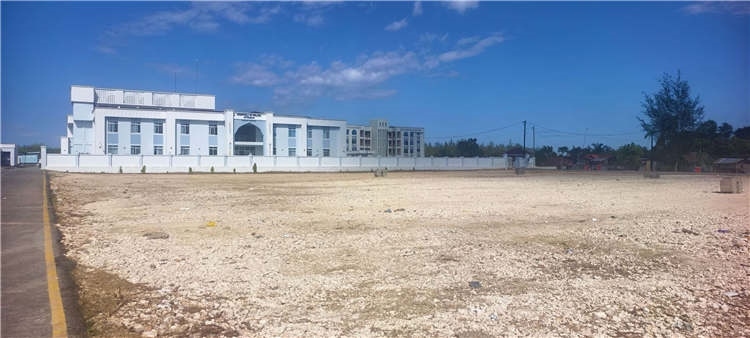 经过中企义务平整土地后的义诊现场。中国土木东非桑岛分公司供图