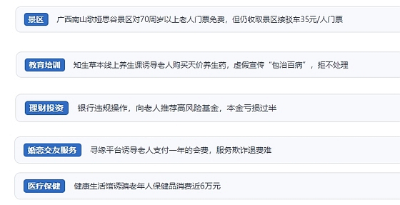 网友在“人民投诉”平台反映涉银发消费相关纠纷。（“人民投诉”用户投诉截图）