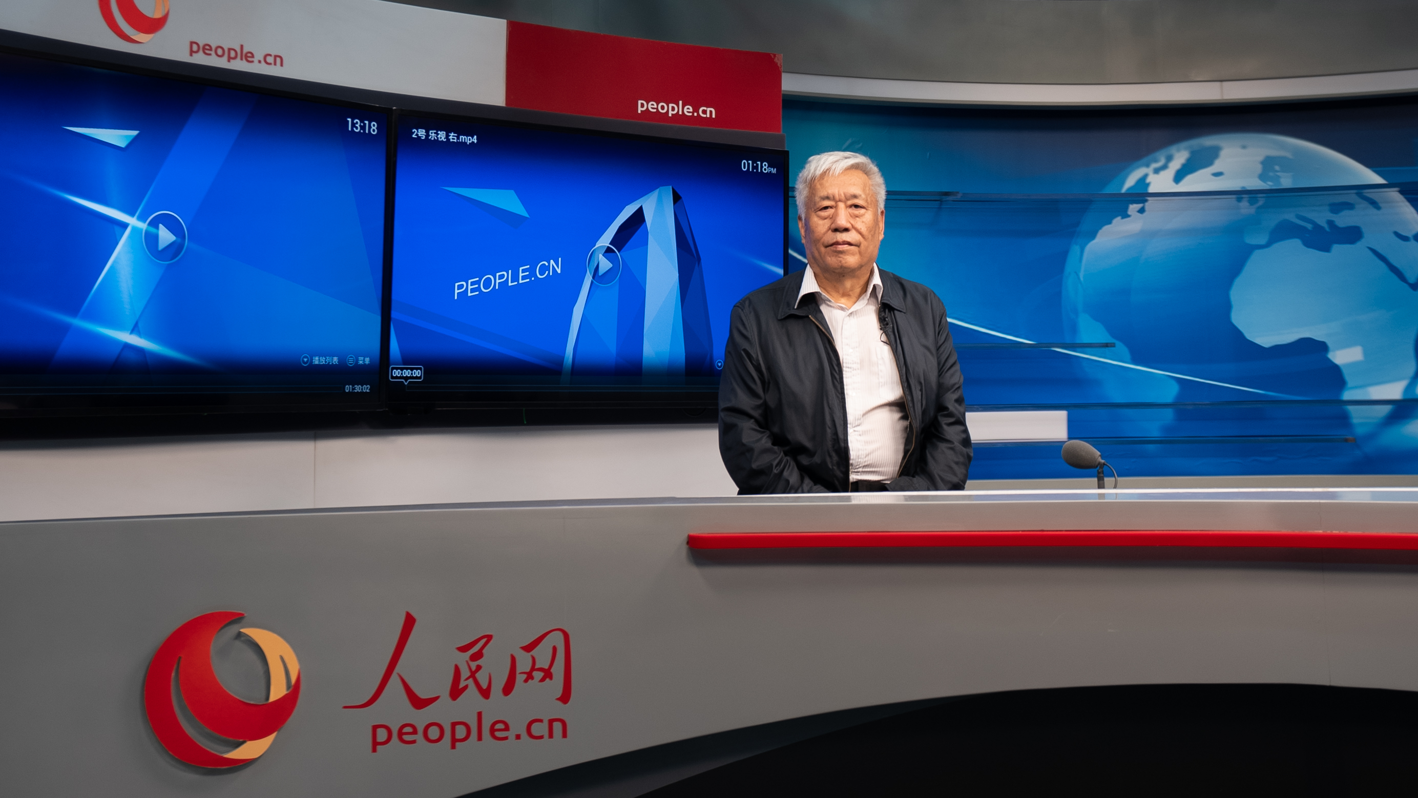 中国地震局地球物理研究所原副所长、研究员高孟潭作客人民网。人民网记者 葛泰佚摄